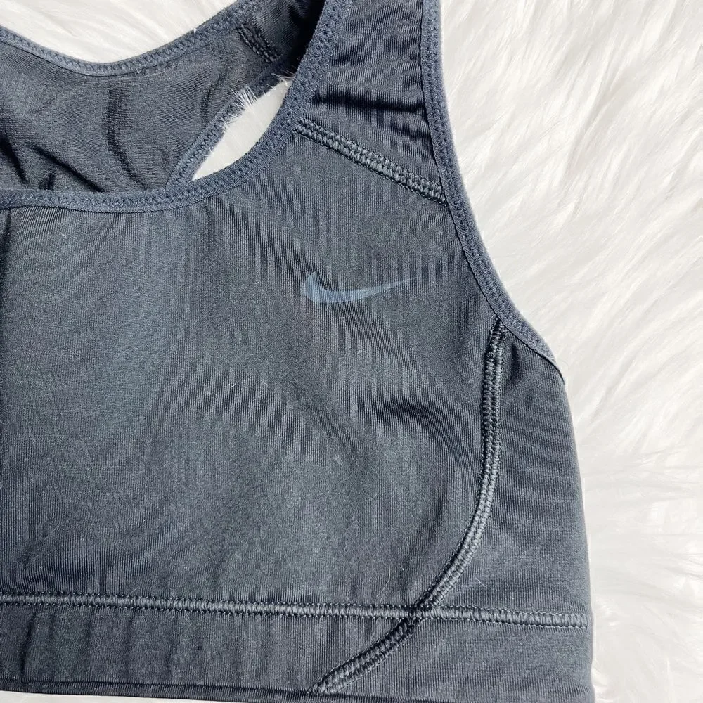 Nike Dri Fit Racer Back Sports Bra Black Size XS